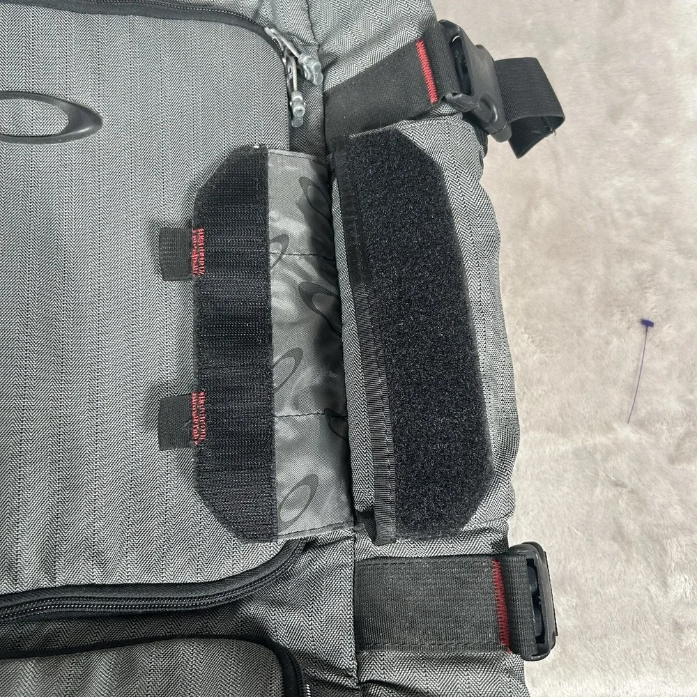 Oakley AP Tactical Field Gear Roller Carry On Gray Black Zipper Luggage Bag